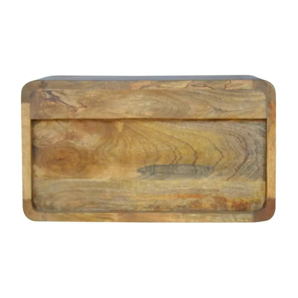 18" Natural Solid Wood One Drawer Floating Nightstand HomeRoots