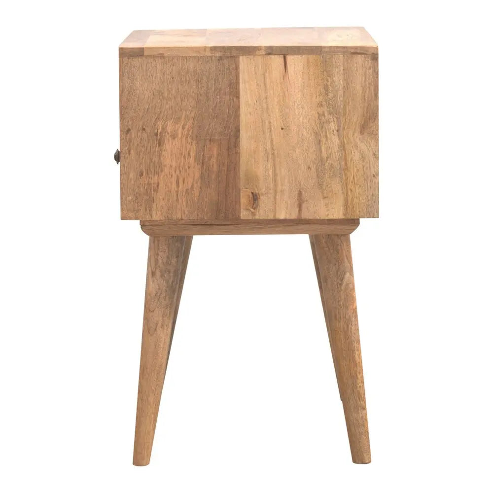 23" Natural Solid Wood One Drawer Nightstand HomeRoots