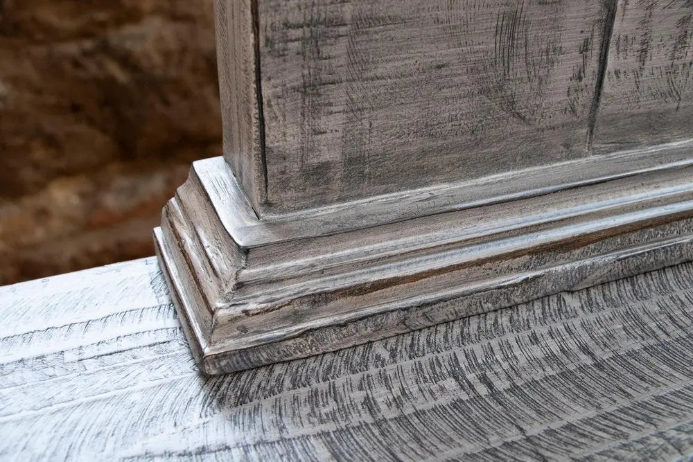 69" Gray Solid Wood Six Drawer Triple Dresser - NOBLE HOME INTERIORS