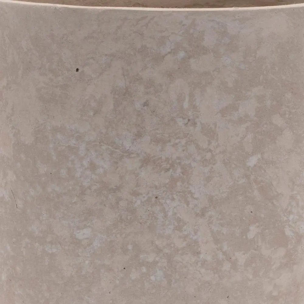 7" Beige Urn Resin Table Vase - NOBLE HOME INTERIORS