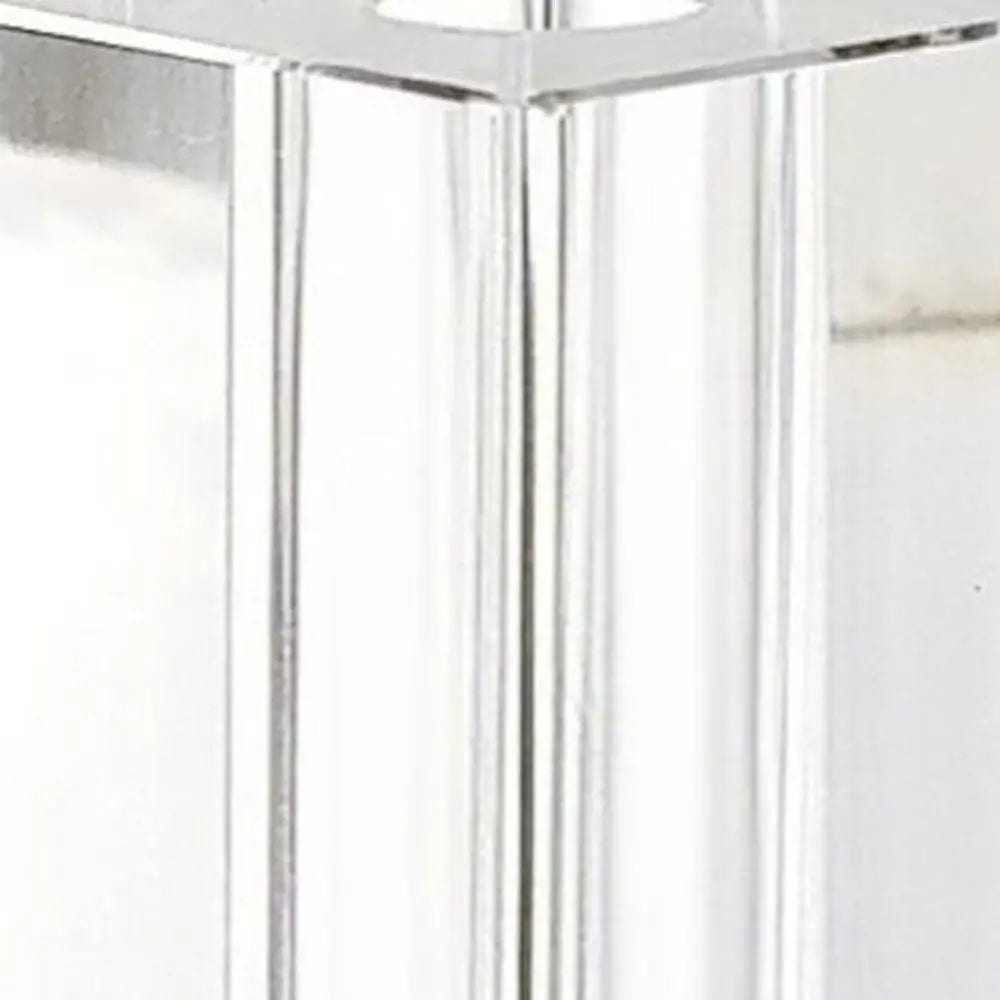 7" Clear Bud Lead Free Crystal Table Vase - NOBLE HOME INTERIORS