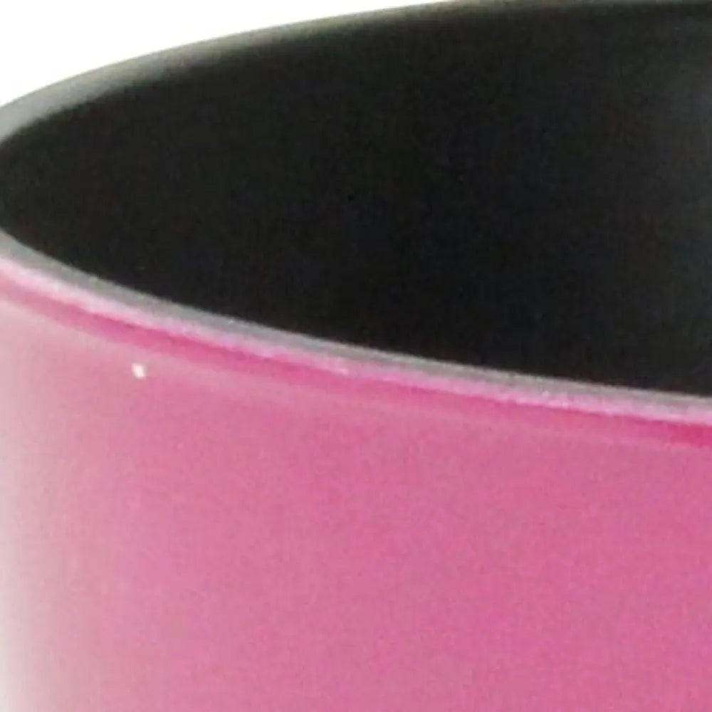 7" Hot Pink Recycled Plastic Indoor Outdoor Round Pot Planter - NOBLE HOME INTERIORS