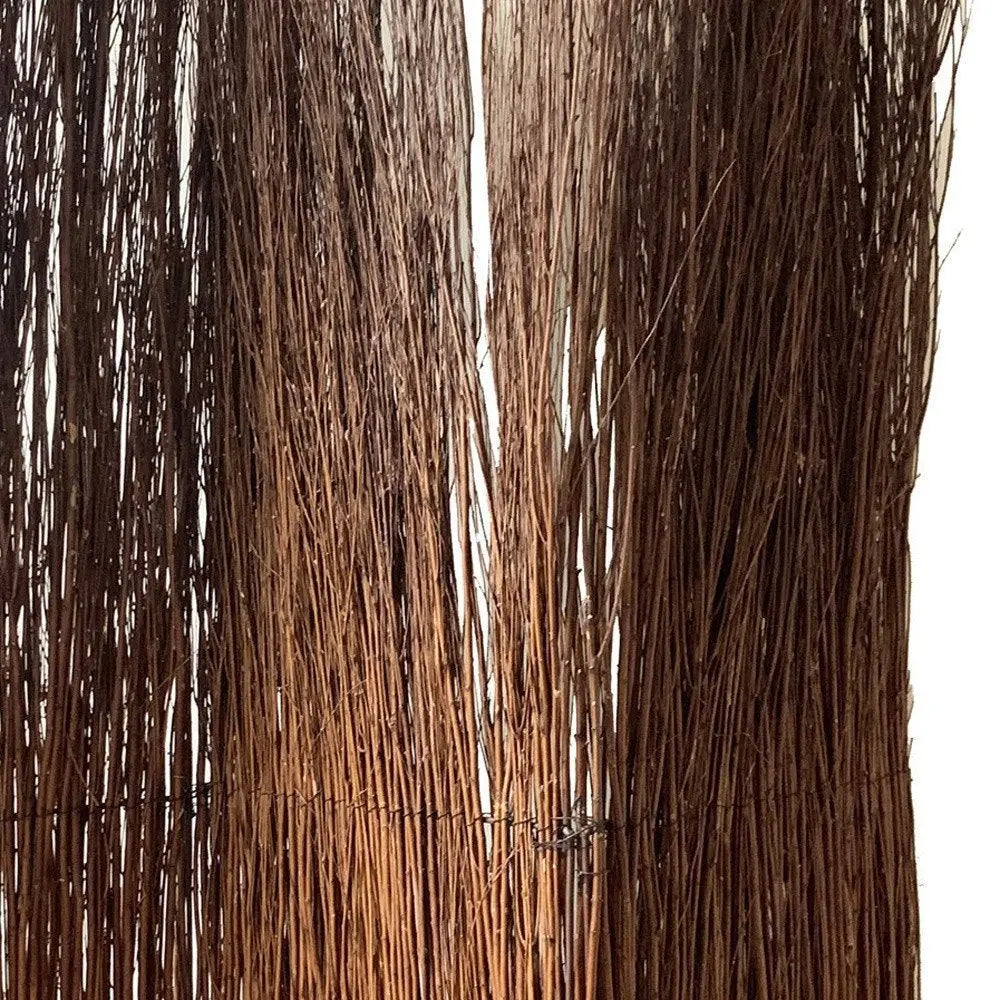 7' Rustic Willow Branch Three Panel Room Divider Screen - NOBLE HOME INTERIORS