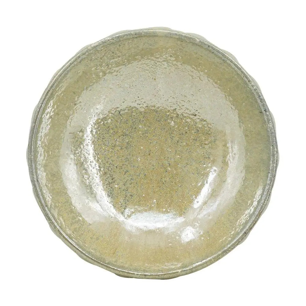 7" Sage And Ivory Round Ceramic Table Vase - NOBLE HOME INTERIORS