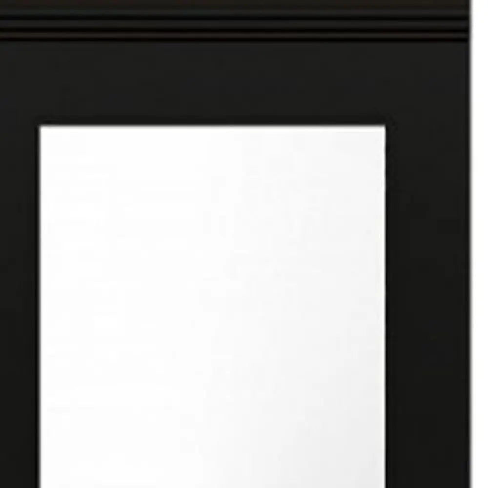 71" Black Wood Mirrored Two Door Combo Dresser - NOBLE HOME INTERIORS