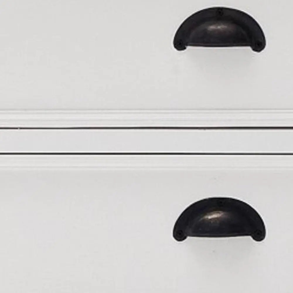 71" Classic White Entertainment Unit with Two Drawers - NOVA HOME FURNITURE