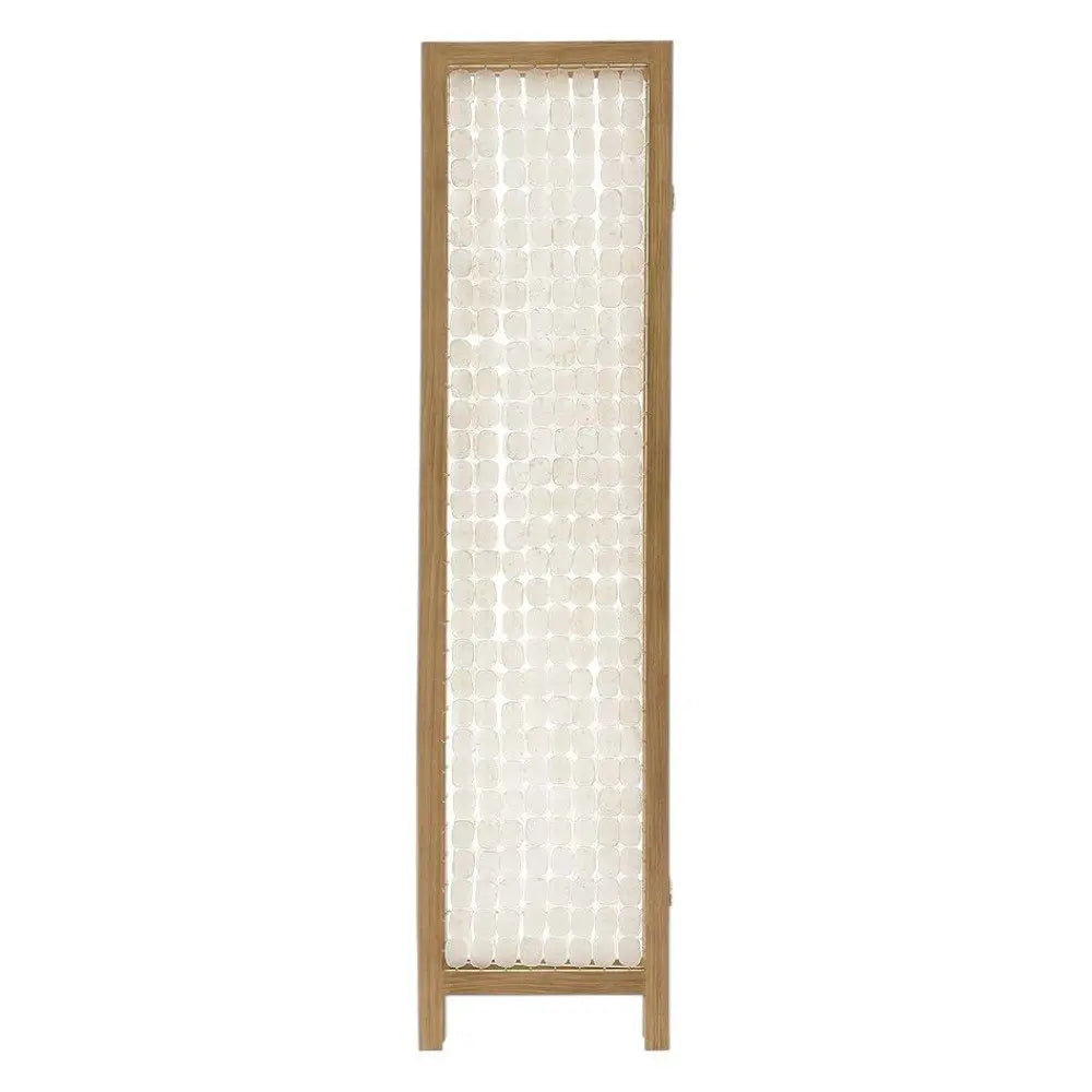 71" Clear Folding Three Panel Screen Room Divider - NOBLE HOME INTERIORS