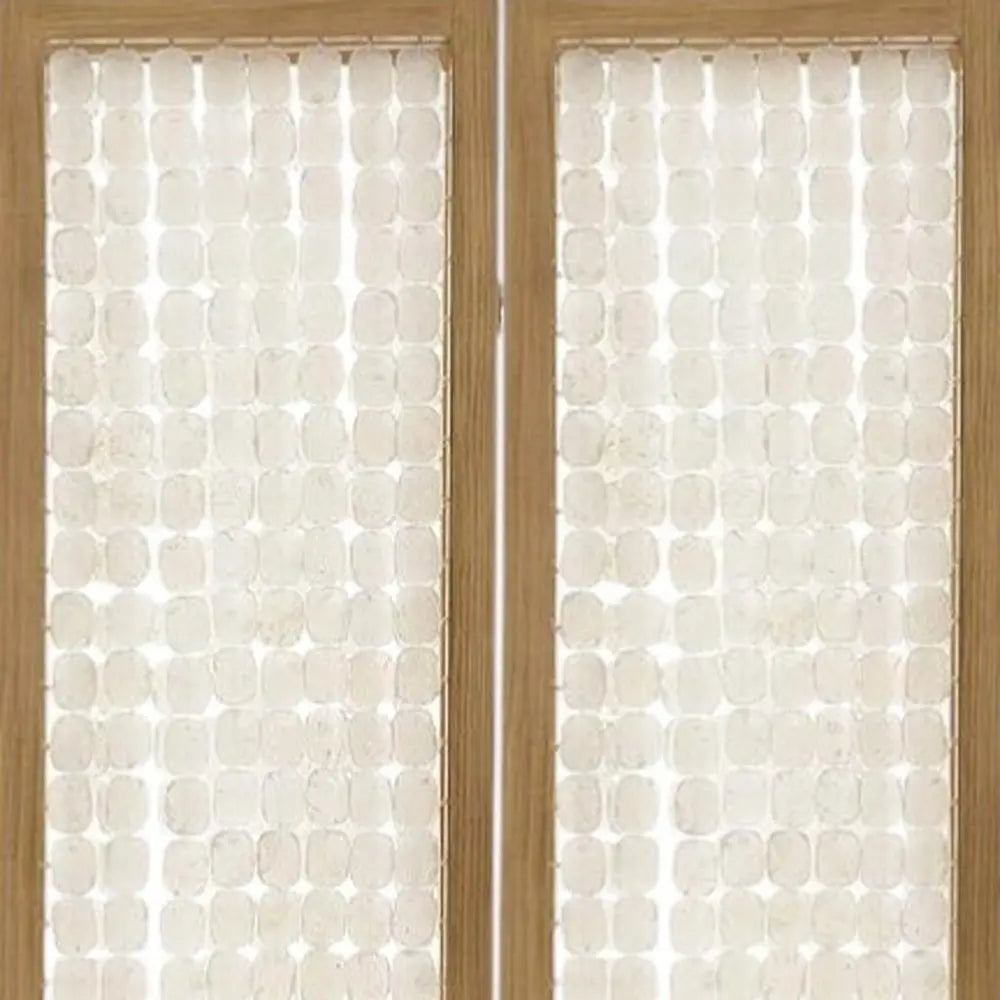 71" Clear Folding Three Panel Screen Room Divider - NOBLE HOME INTERIORS