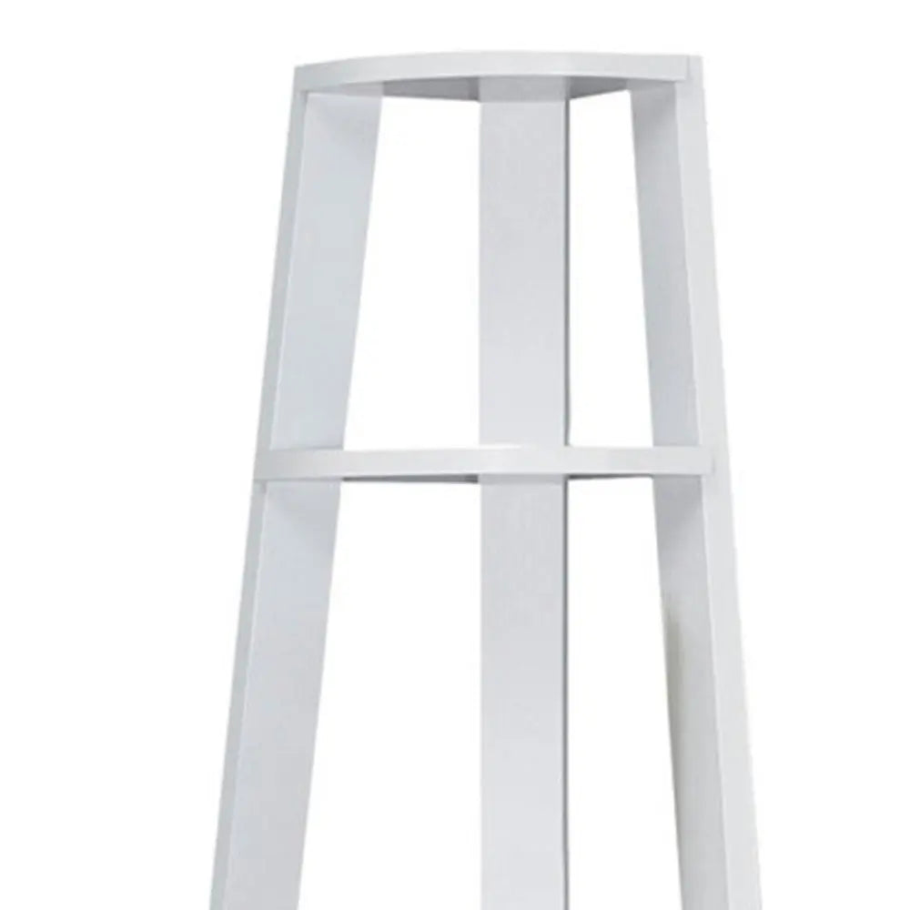 71" Espresso Wood Five Tier Corner Bookcase - NOBLE HOME INTERIORS