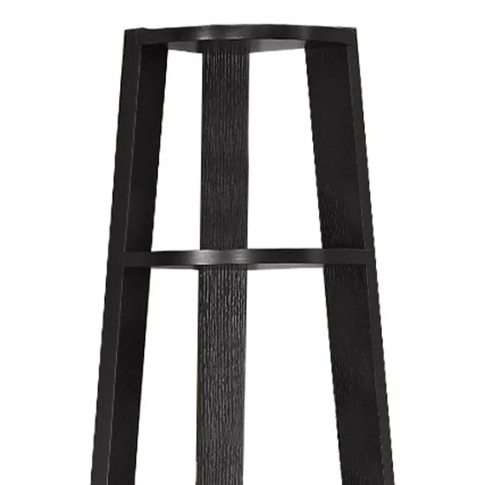 71" Espresso Wood Five Tier Corner Bookcase - NOBLE HOME INTERIORS