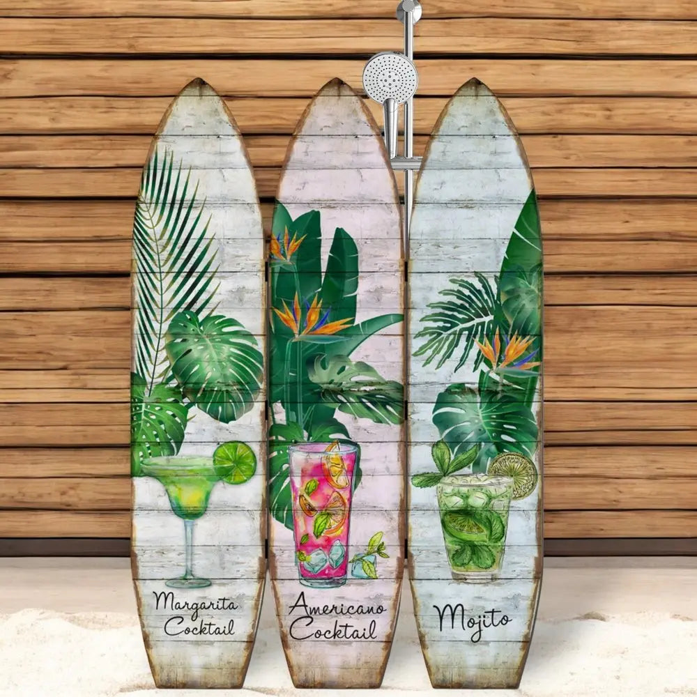 71" Green Solid Wood Folding Three Panel Screen Room Divider - NOBLE HOME INTERIORS