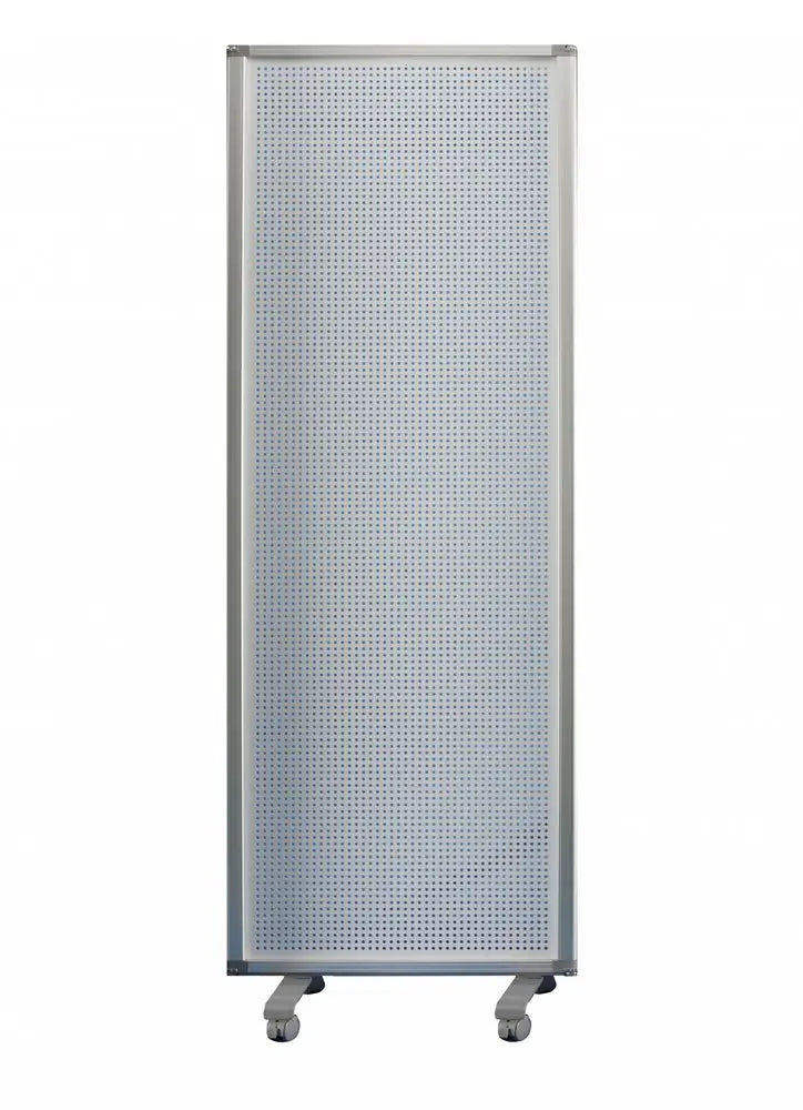 71" White Iron Folding Six Panel Screen Room Divider - NOBLE HOME INTERIORS