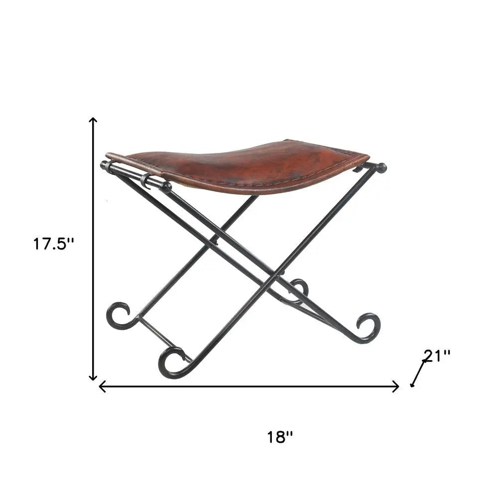 Brown and Black Fabric and Metal Free Form Solid Furniture Set HomeRoots