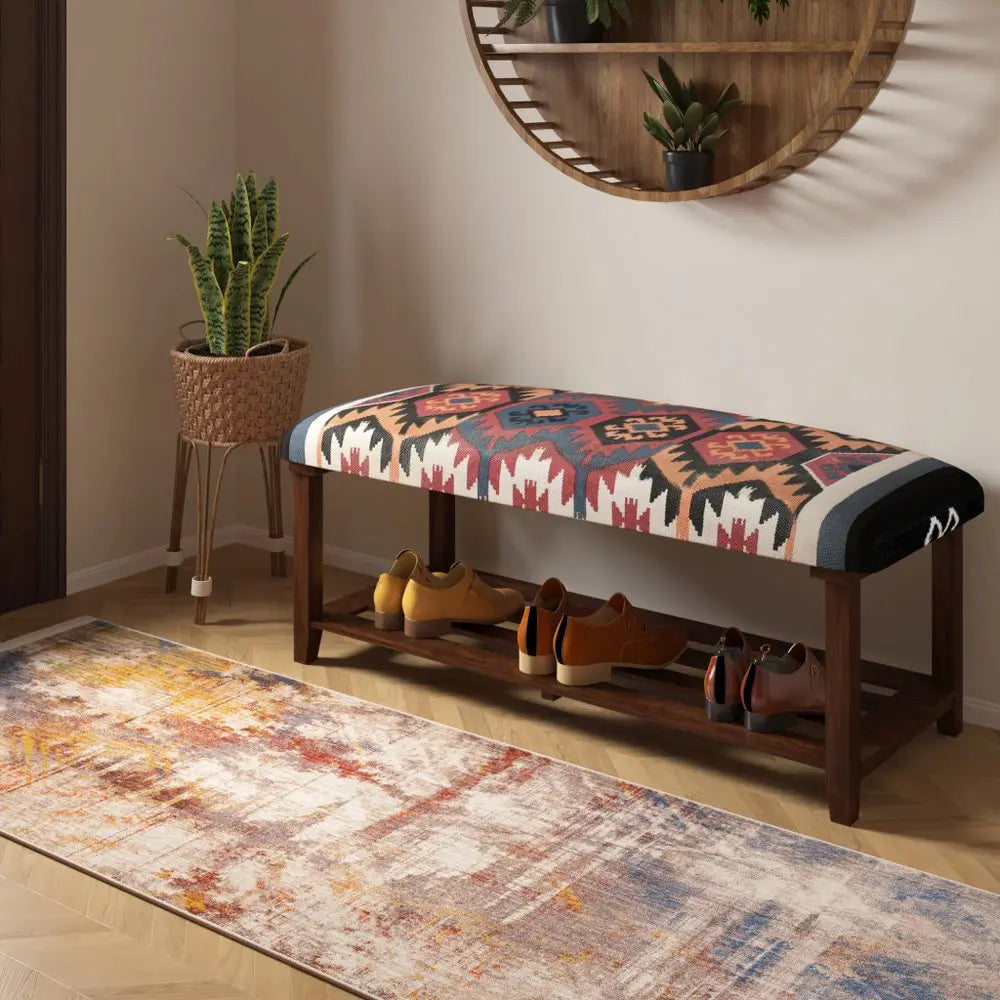 Brown Fabric and Solid Manufactured Wood Free Form Solid Furniture Set HomeRoots