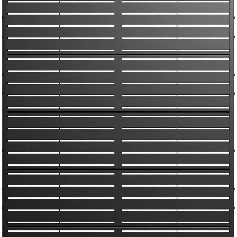 72" Black Metal Six Panel Screen Room Divider - NOVA HOME FURNITURE