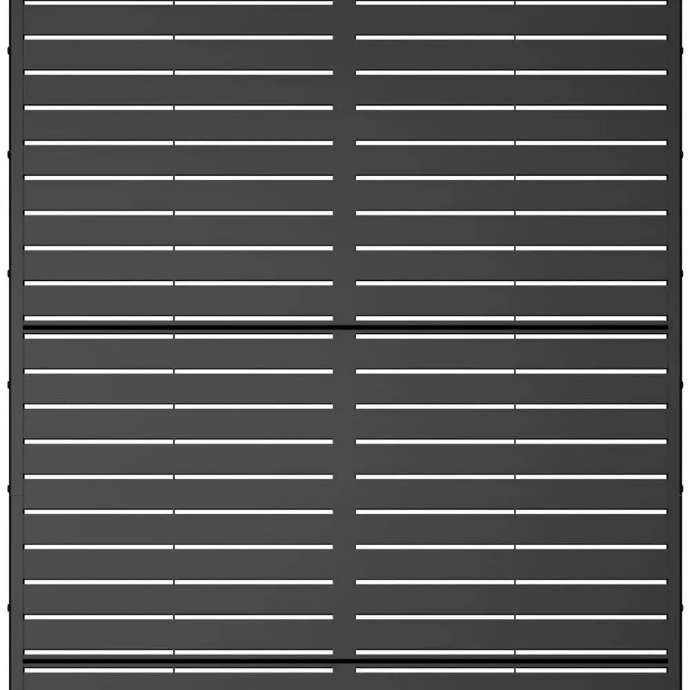 72" Black Metal Six Panel Screen Room Divider - NOVA HOME FURNITURE