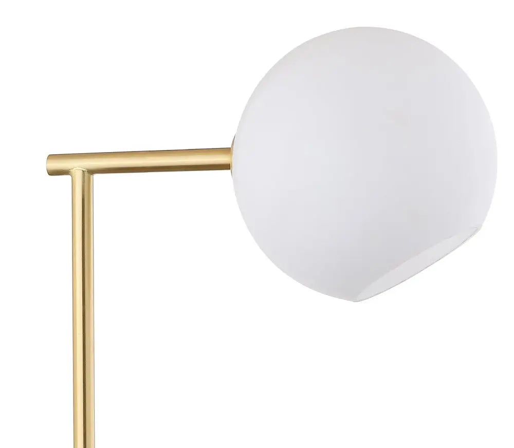 21" White Novelty Table Lamp LED With Globe Shade HomeRoots
