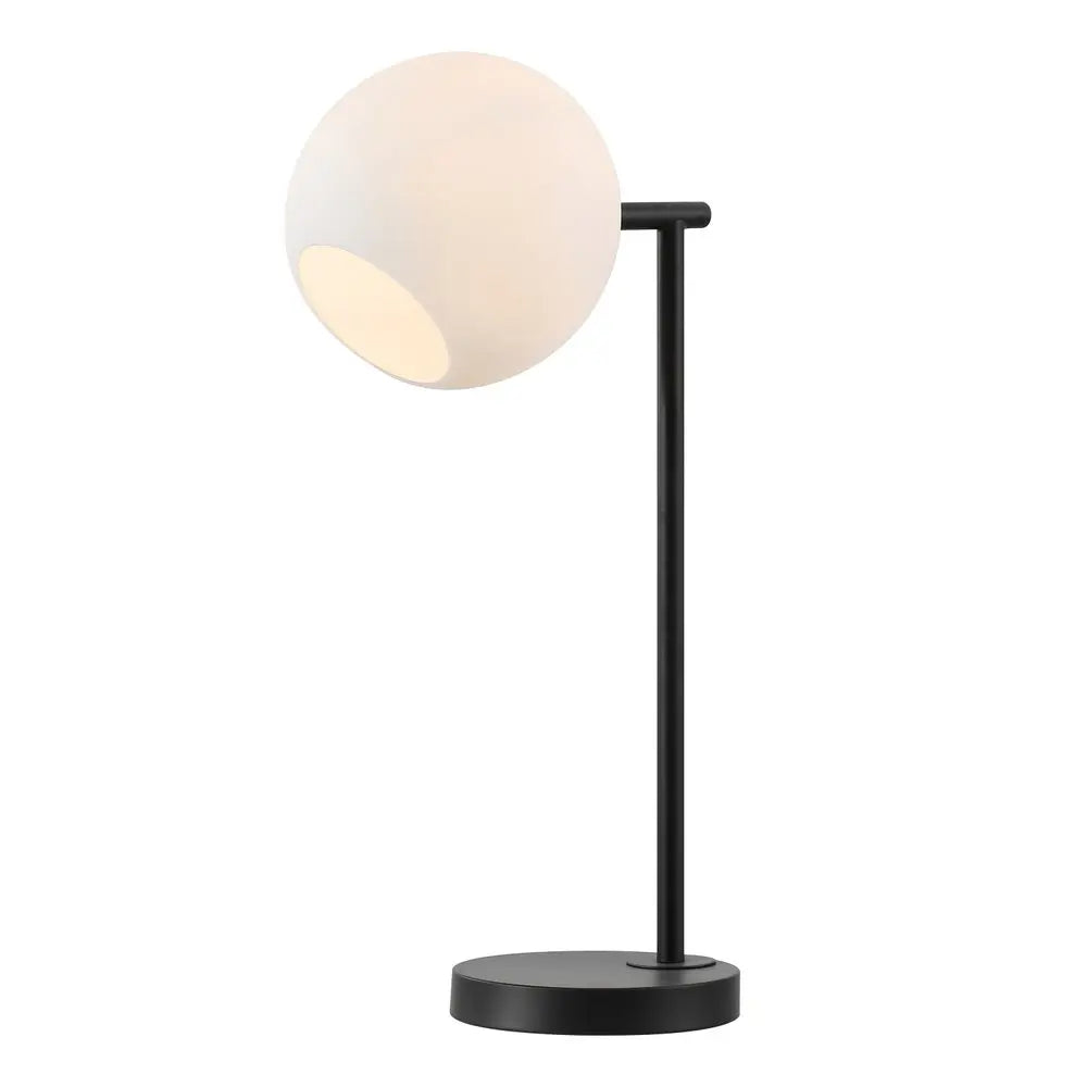 21" Black Novelty Table Lamp LED With Globe Shade HomeRoots