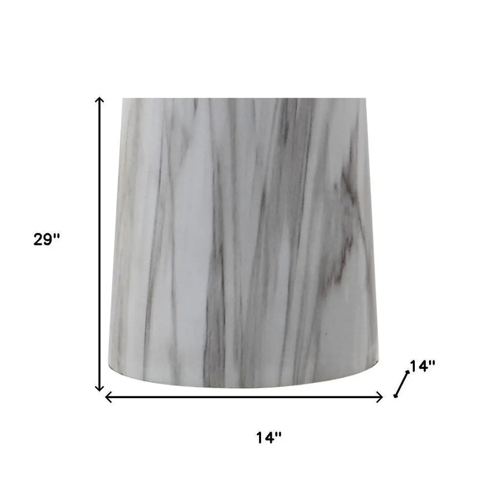 29" Clear Novelty Table Lamp LED With Drum Shade HomeRoots