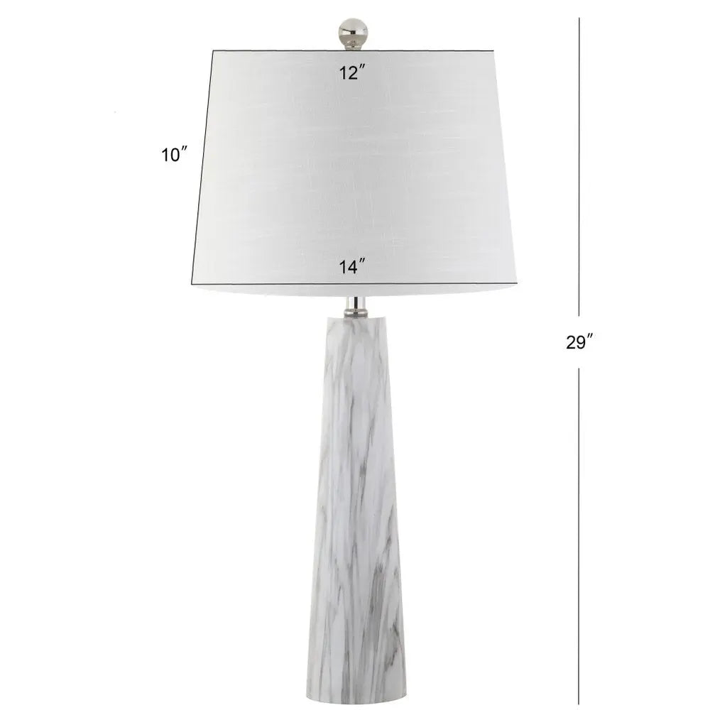 29" Clear Novelty Table Lamp LED With Drum Shade HomeRoots