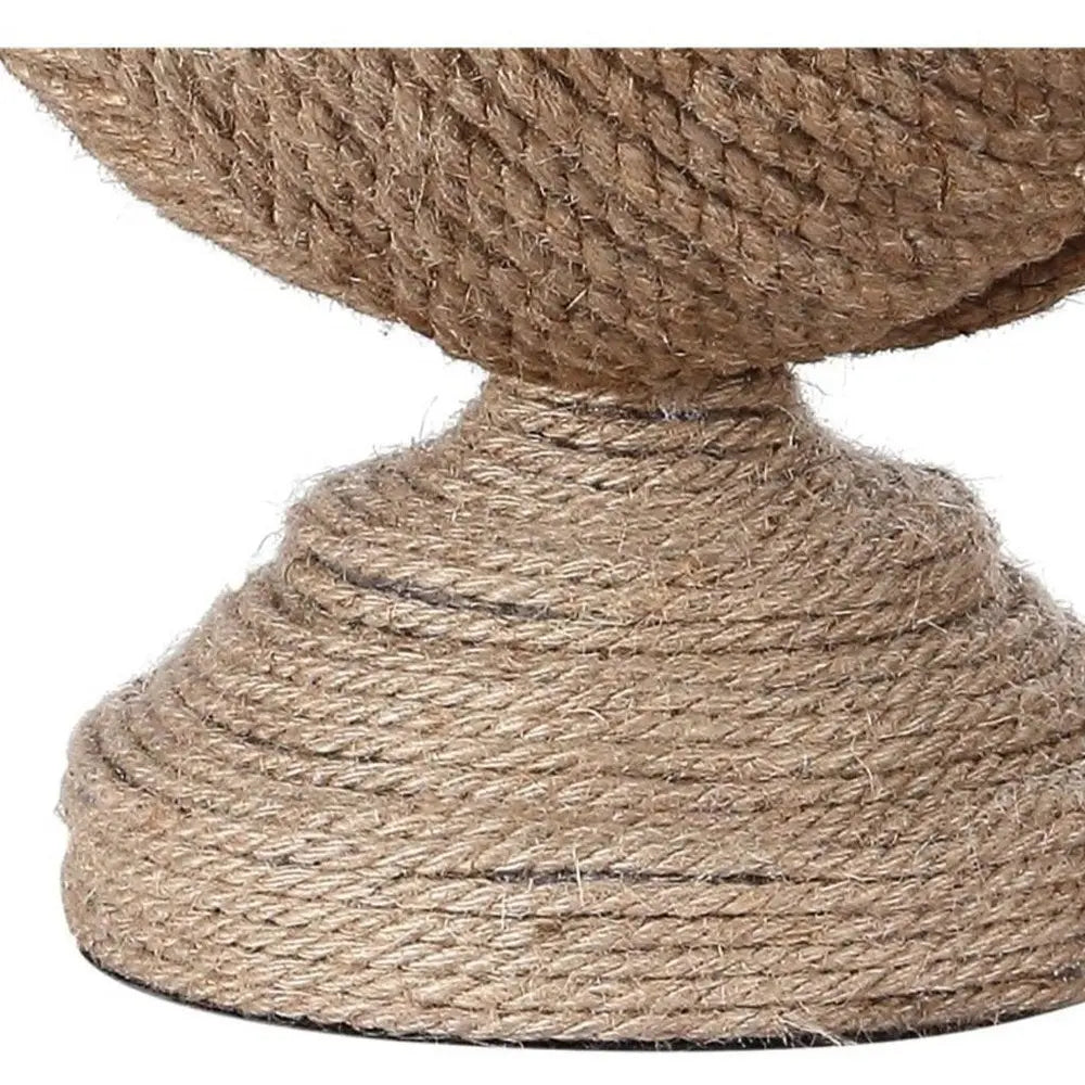 24" Brown Novelty Table Lamp LED With Drum Shade HomeRoots