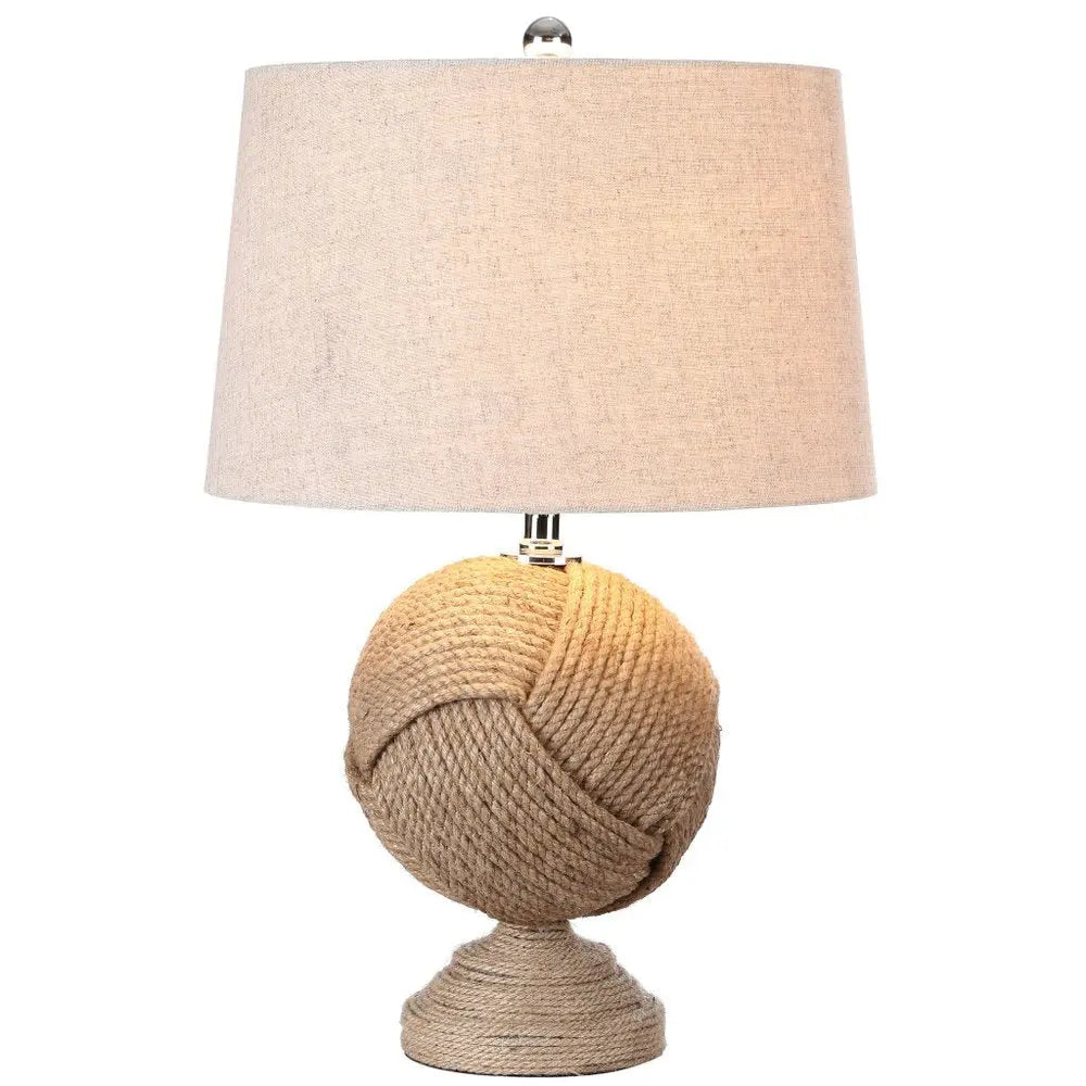 24" Brown Novelty Table Lamp LED With Drum Shade HomeRoots