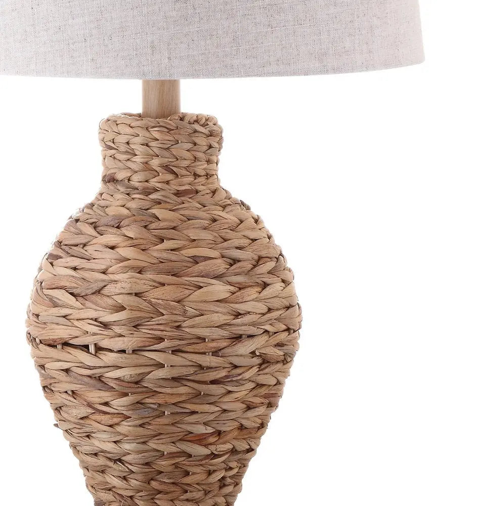 31" Natural Urn Table Lamp LED With Drum Shade HomeRoots
