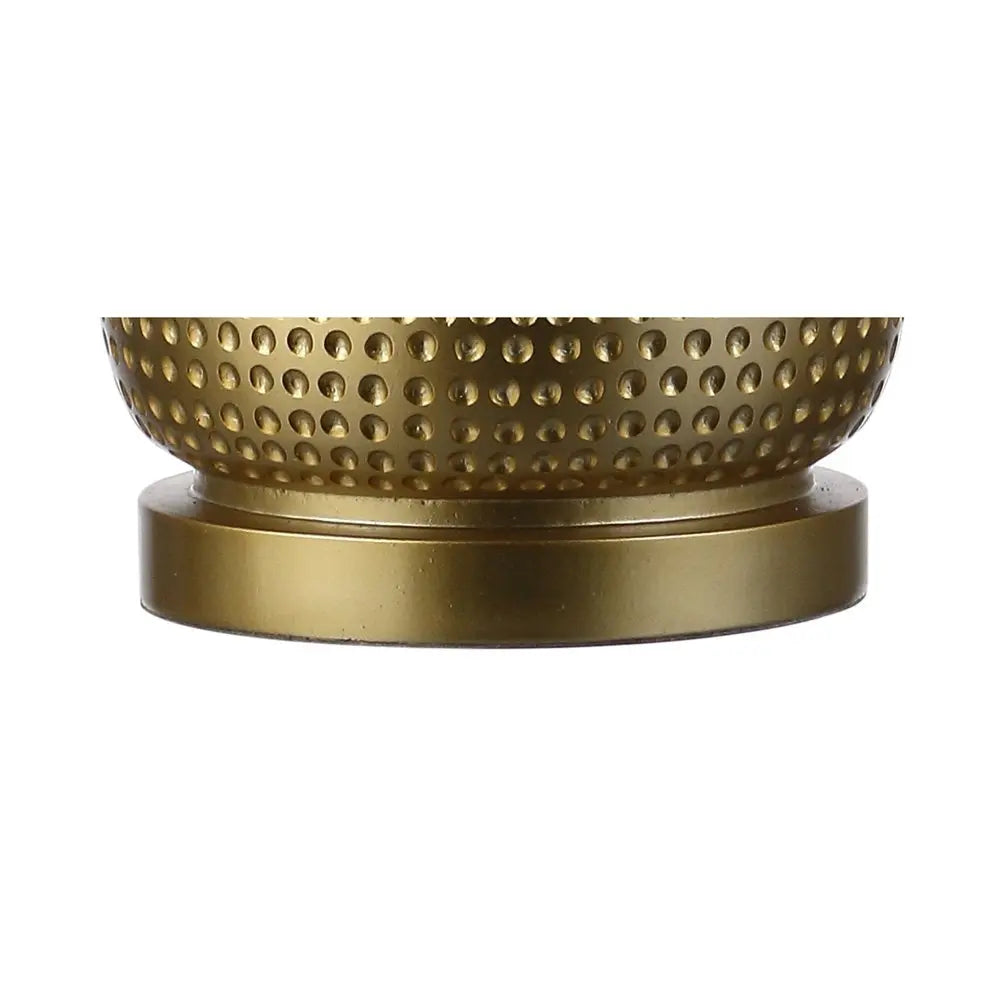 30" Gold Novelty Table Lamp LED With Drum Shade HomeRoots