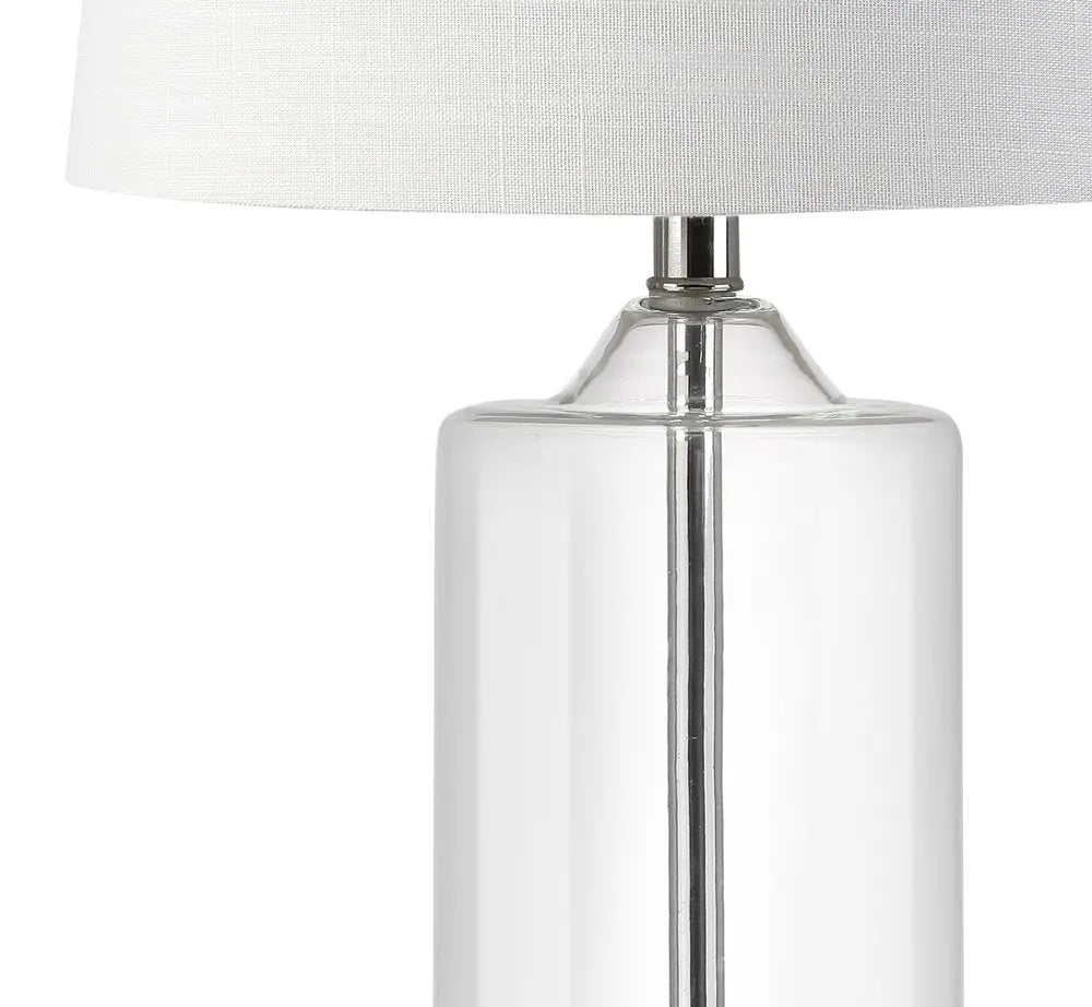 25" Silver Novelty Table Lamp LED With Drum Shade HomeRoots