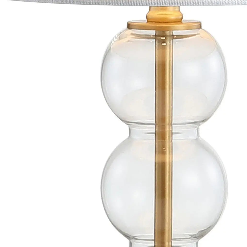 21" Gold Novelty Table Lamp LED With Globe Shade HomeRoots