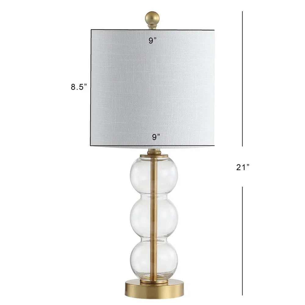 21" Gold Novelty Table Lamp LED With Globe Shade HomeRoots