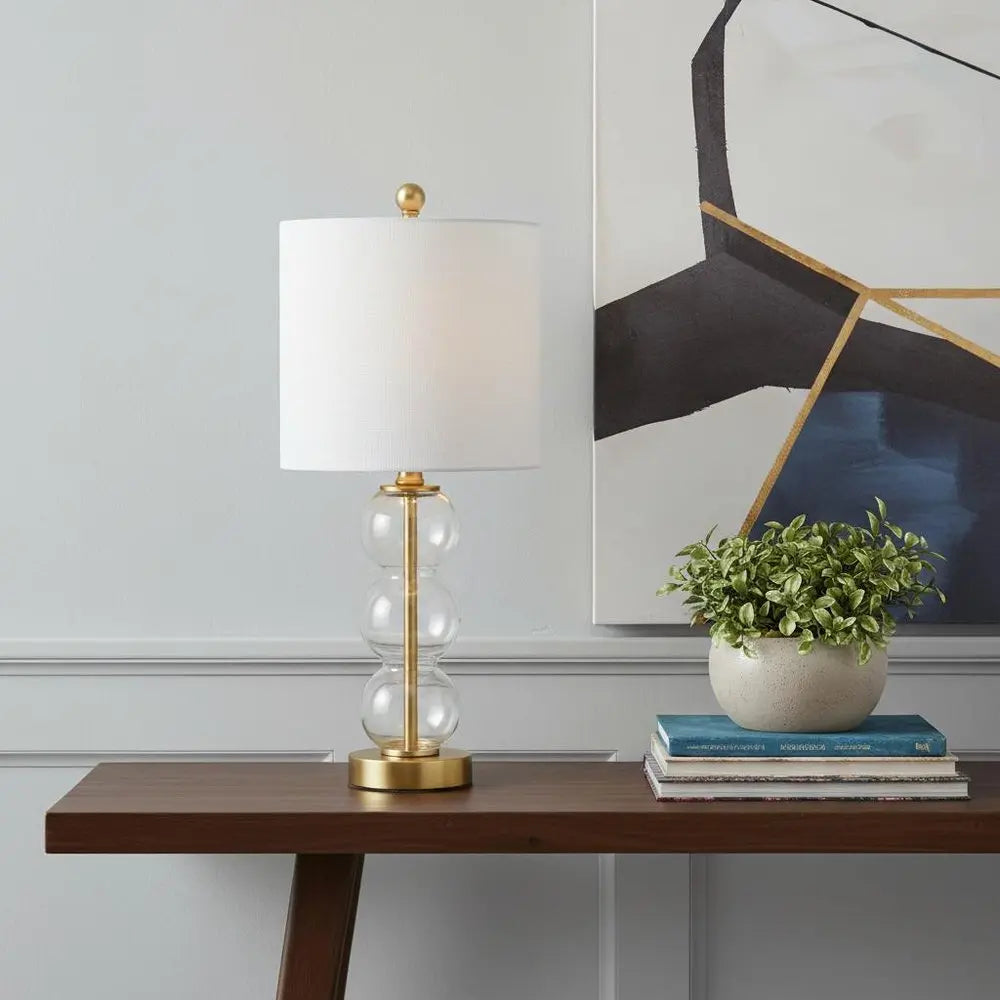 21" Gold Novelty Table Lamp LED With Globe Shade HomeRoots