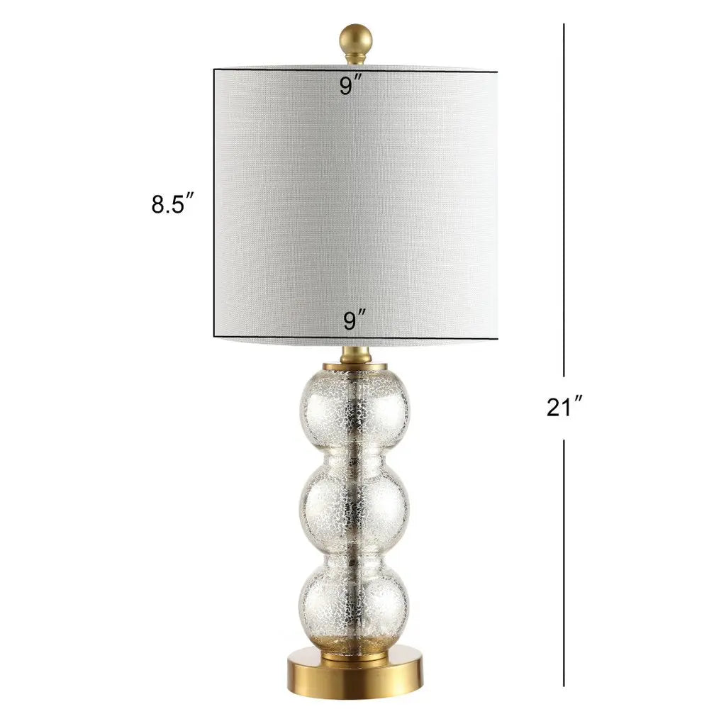 21" Gold Novelty Table Lamp LED With Globe Shade HomeRoots