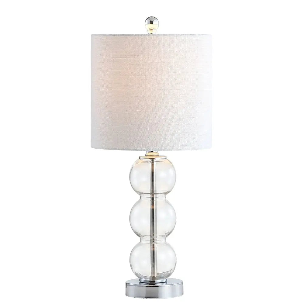 21" Silver Novelty Table Lamp LED With Globe Shade HomeRoots