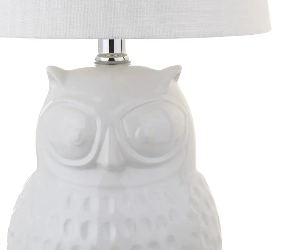 21" Clear Novelty Desk Lamp LED With Drum Shade HomeRoots