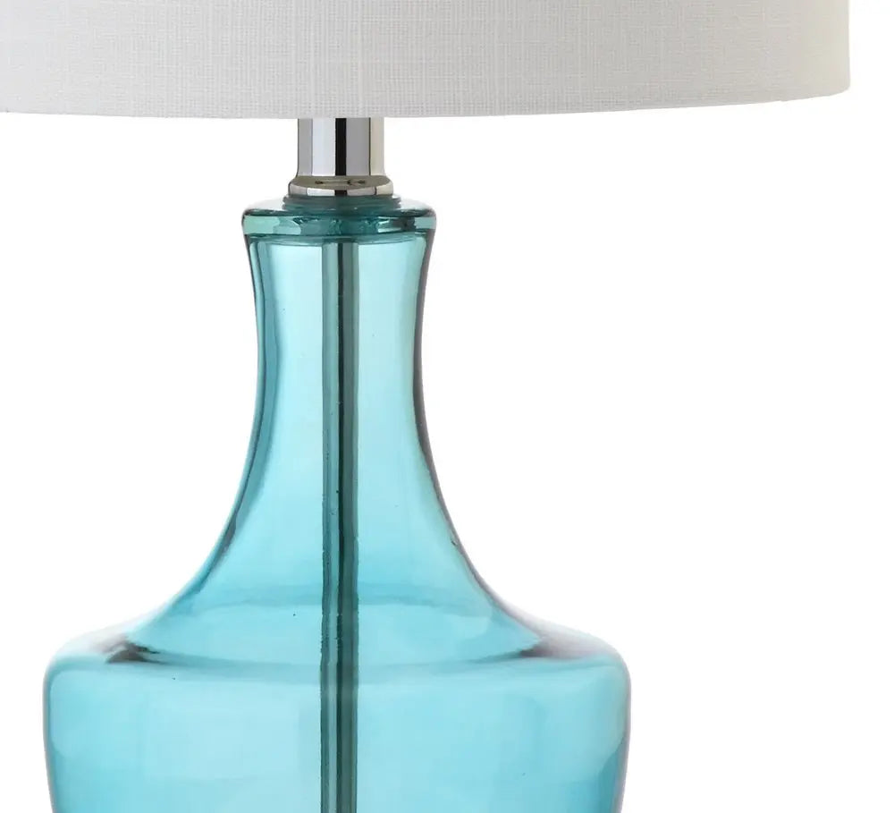 20" Silver Gourd Desk Lamp LED With Drum Shade HomeRoots