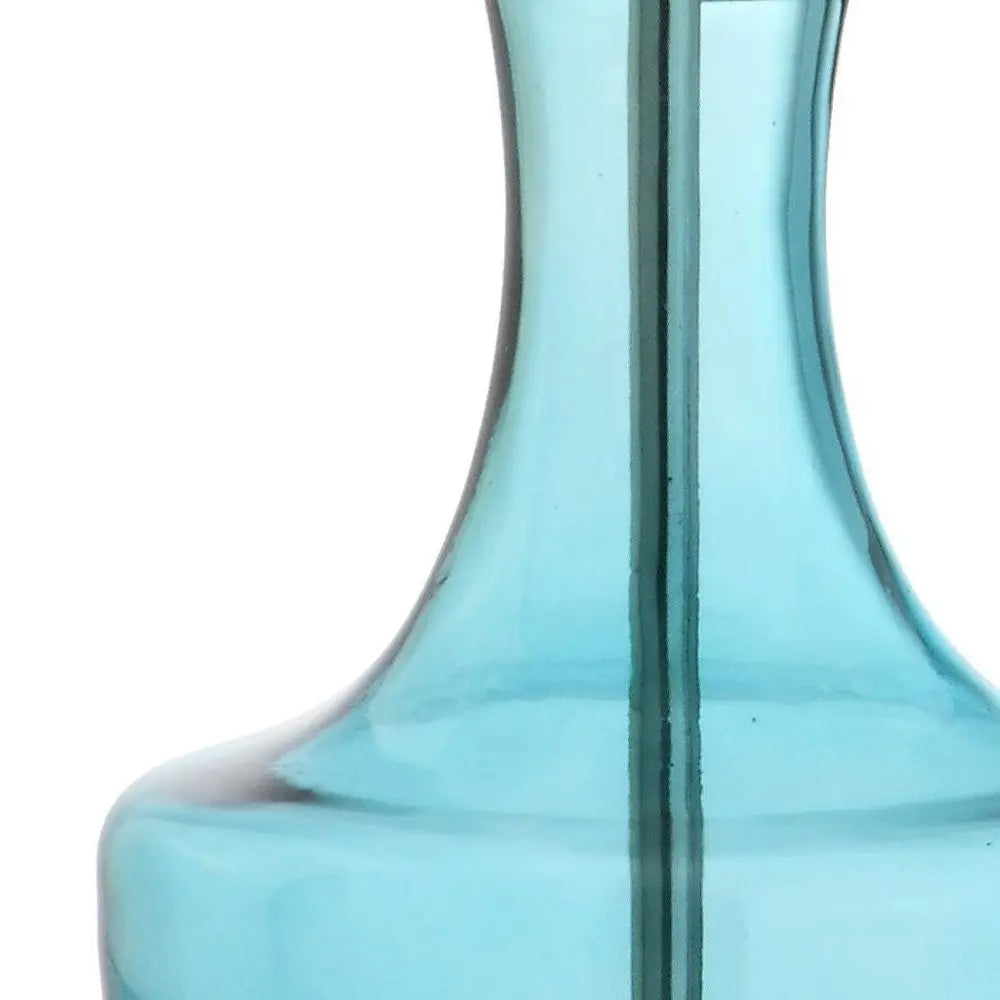 20" Silver Gourd Desk Lamp LED With Drum Shade HomeRoots