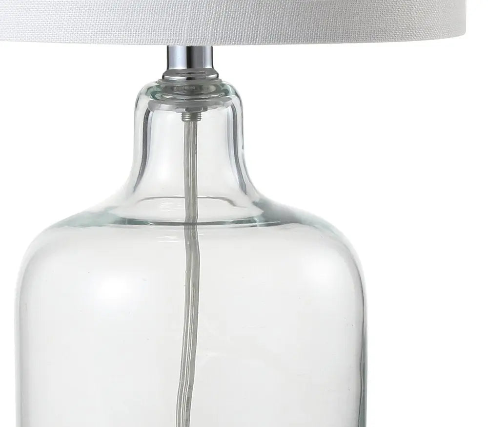 19" Silver Novelty Desk Lamp LED With Globe Shade HomeRoots