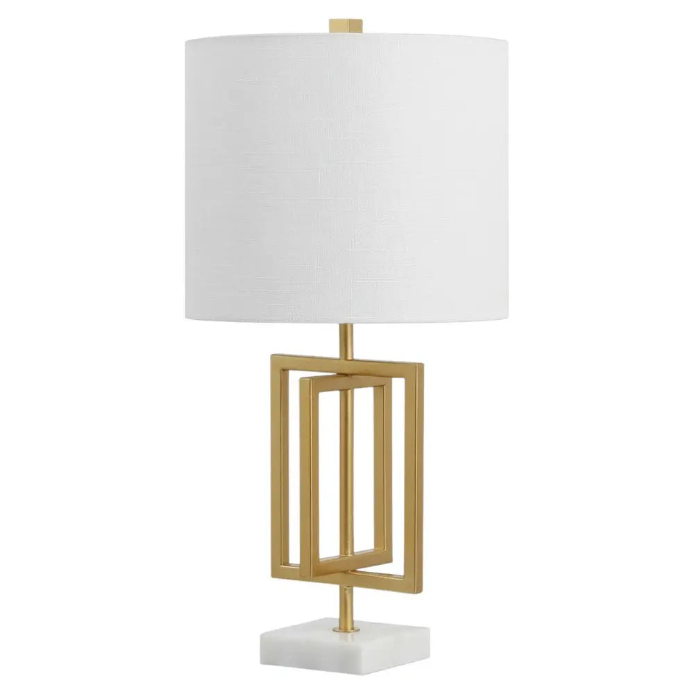 20" White Novelty Table Lamp LED With Globe Shade HomeRoots