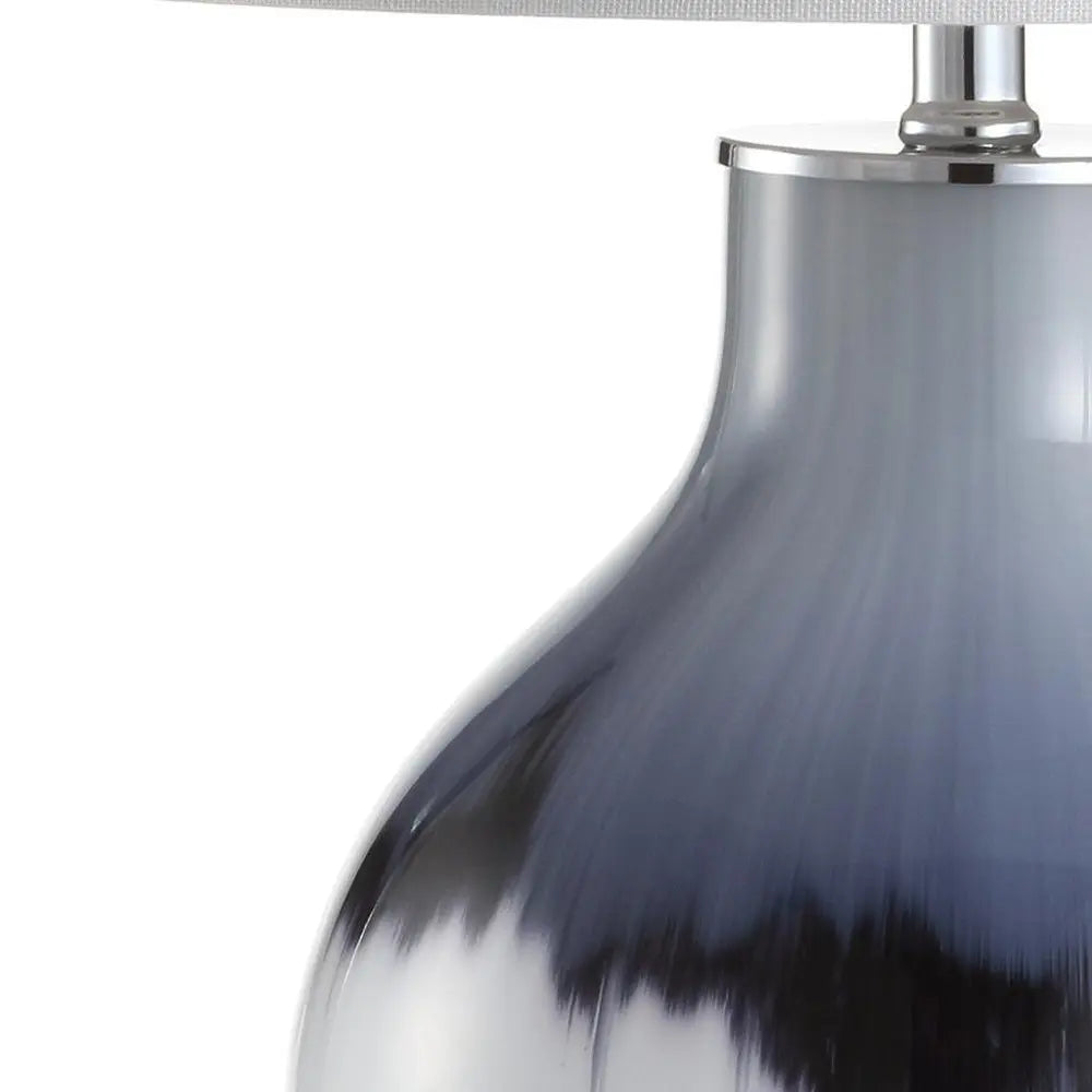 27" Silver Novelty Table Lamp LED With Globe Shade HomeRoots