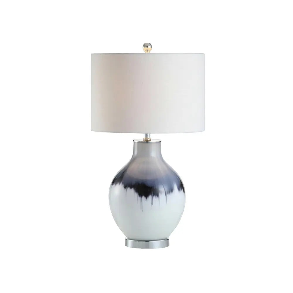 27" Silver Novelty Table Lamp LED With Globe Shade HomeRoots