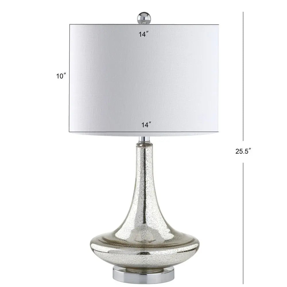 Set of Two 26" Silver Novelty Table Lamps LED With Drum Shades HomeRoots