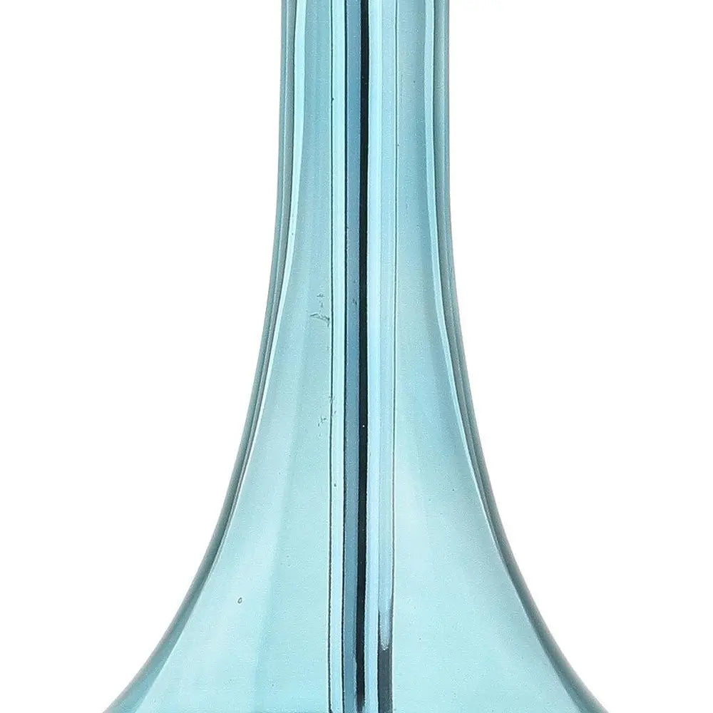 Set of Two 26" Silver Novelty Table Lamps LED With Drum Shades HomeRoots