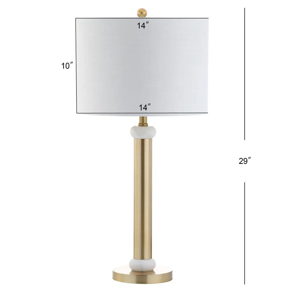 27" Gold Novelty Table Lamp LED With Drum Shade HomeRoots