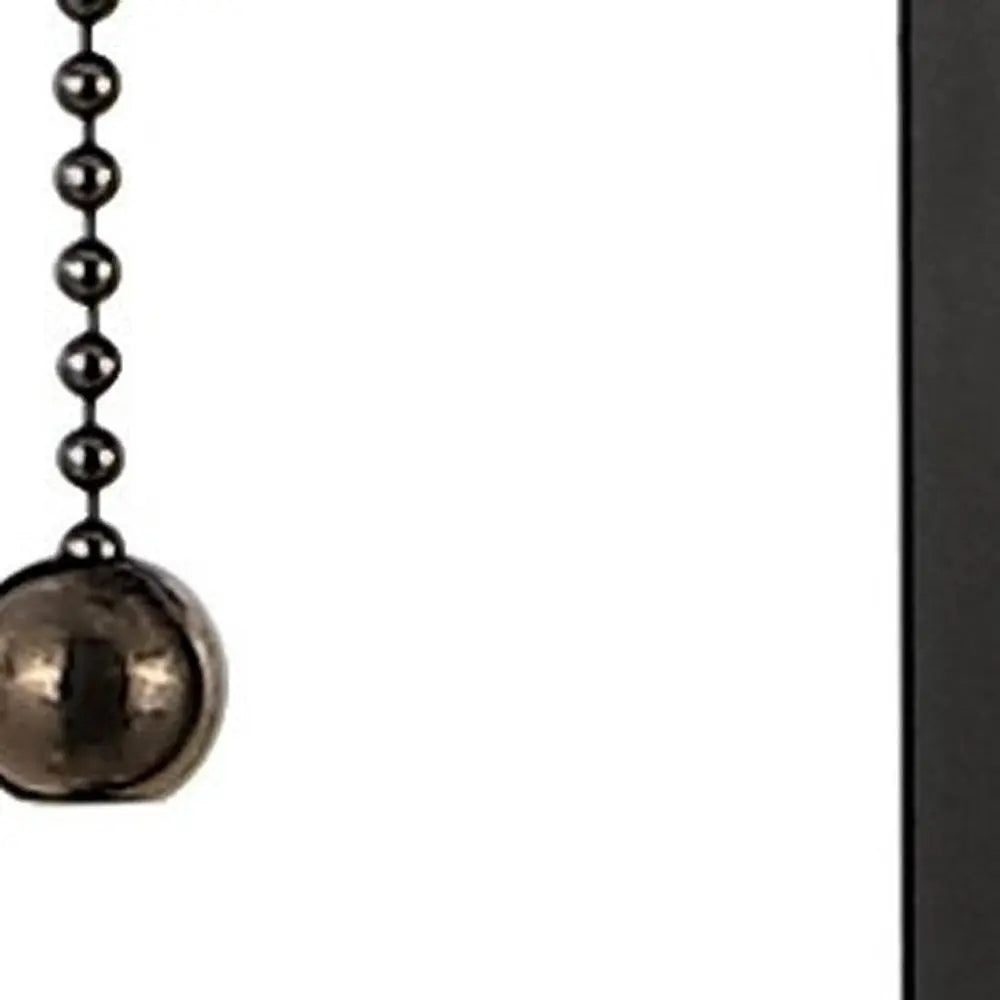 Set of Two 29" Black Table Lamps LED With Shades HomeRoots