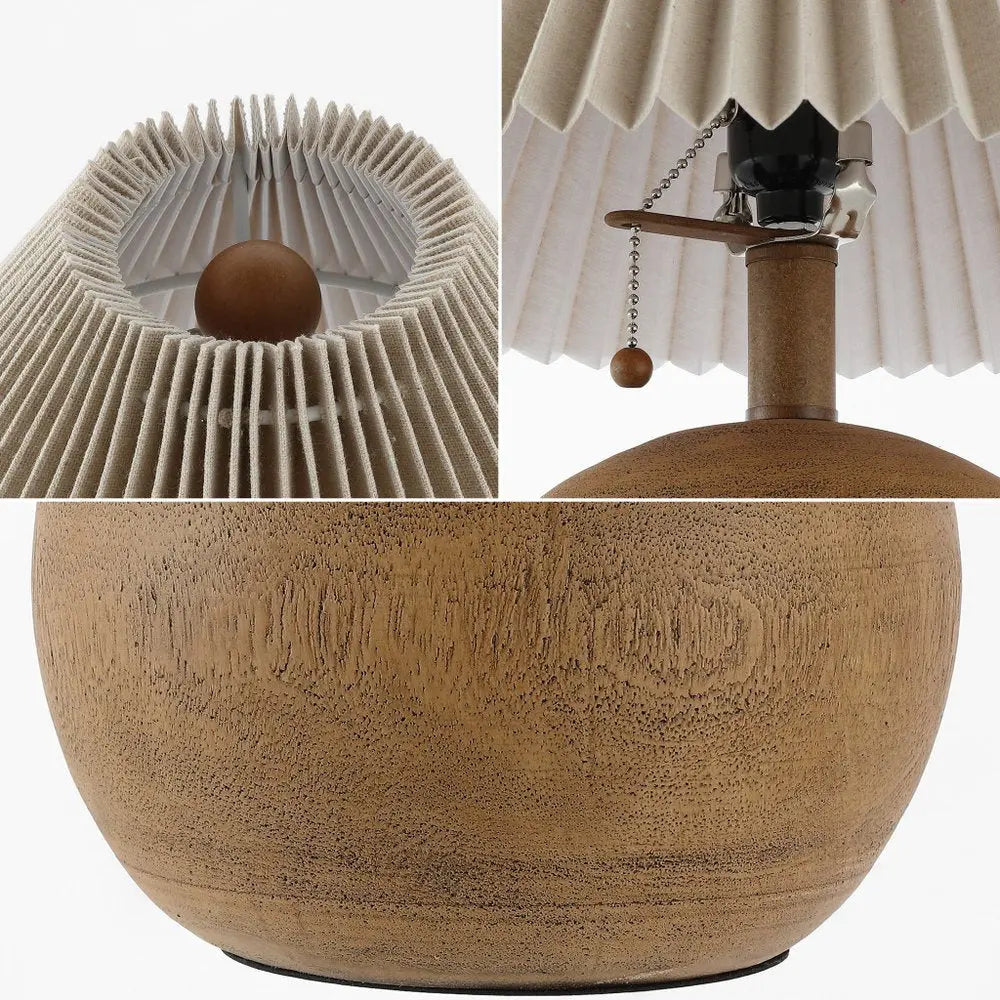 17" Clear Round Table Lamp LED With Empire Shade HomeRoots