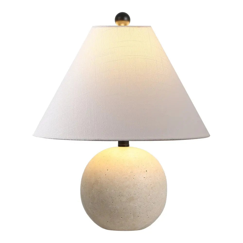 16" Beige Novelty Table Lamp LED With Empire Shade HomeRoots