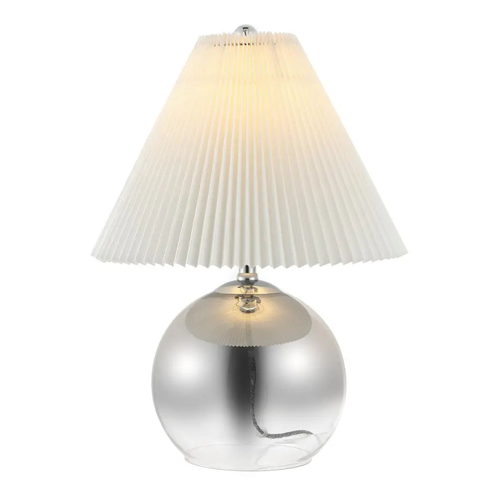 23" Clear Globe Table Lamp LED With Empire Shade HomeRoots