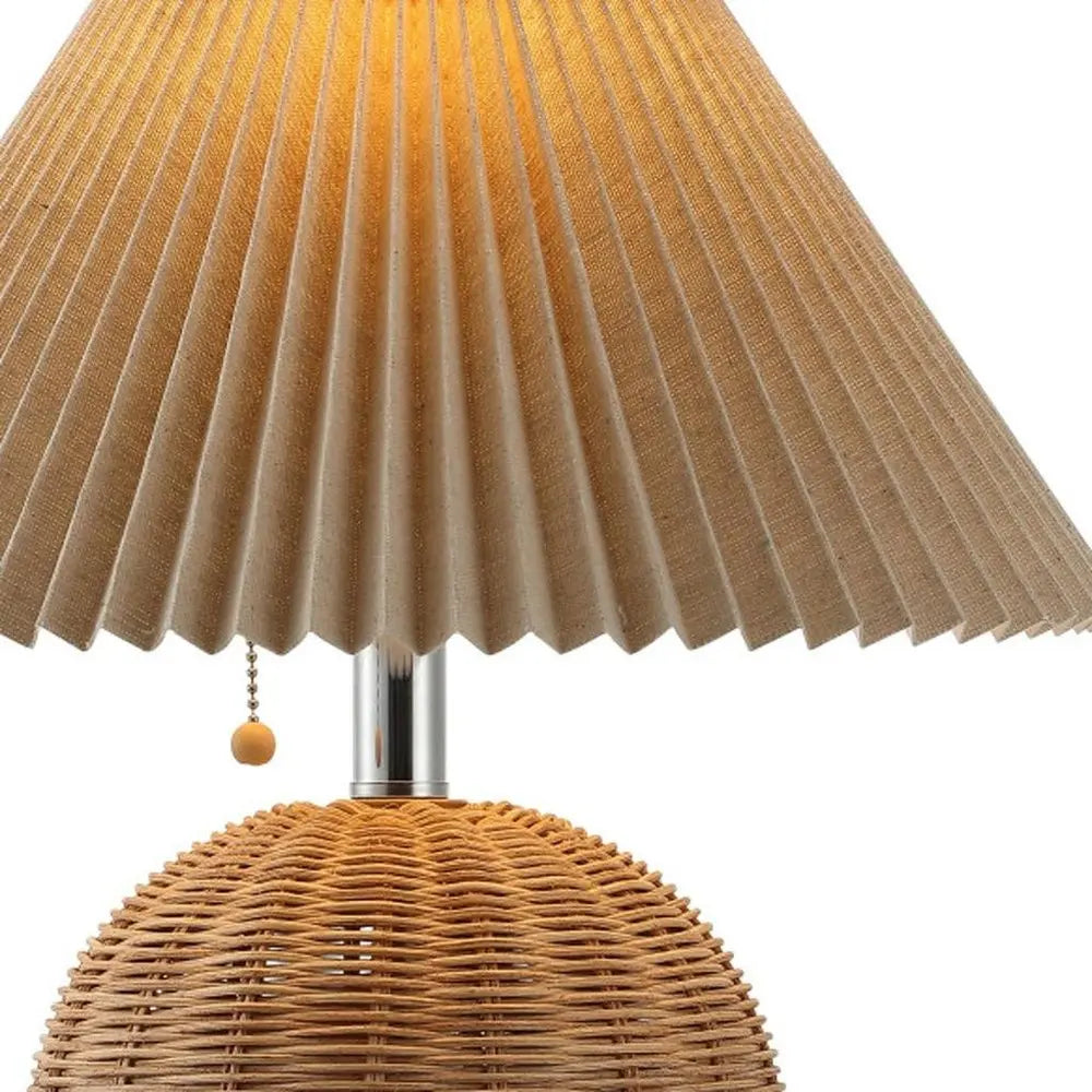 17" Clear Round Table Lamp LED With Empire Shade HomeRoots