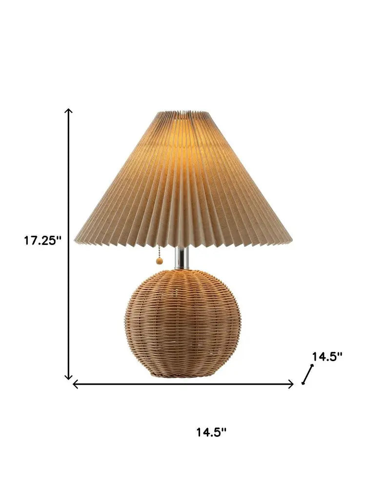 17" Clear Round Table Lamp LED With Empire Shade HomeRoots